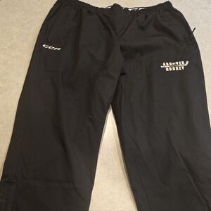 CCM Black Rink Pants with Gold Andover (Minnesota) Huskies Hockey Embroidery